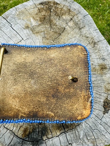 Nativi americani grandi semi vintage cintura fibbia fiore fatta a mano/turchese/ - Foto 7 di 13