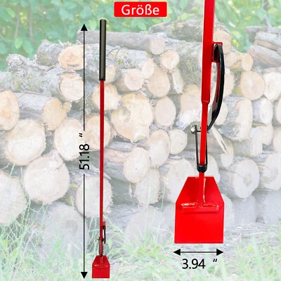 AUFUN 130cm Geschmiedeter Kantheber mit Wendehaken Fällheber Stammhebe Stahl