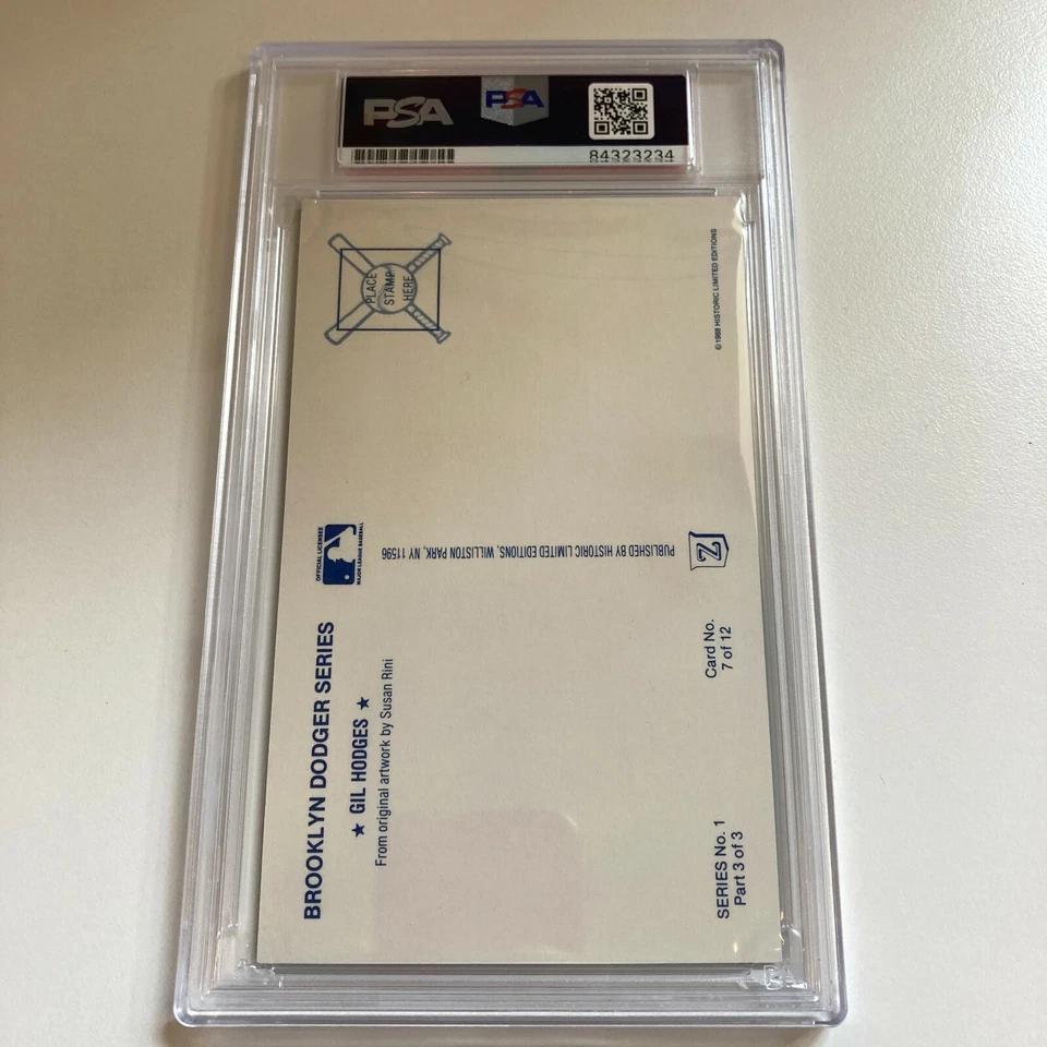 Sandy Koufax Pee Wee Reese Signed Autographed Brooklyn Dodgers Postcard PSA DNA - Image 3 of 3