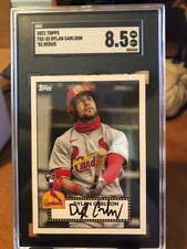2021 Topps '52 Redux Dylan Carlson STL Cardinals Rookie Card #T52-33.  SGC 8.5 