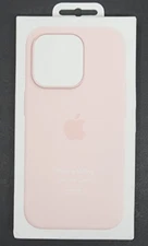 Genuine Original Apple Silicone Case for Apple iPhone 14 Pro Only Chalk Pink