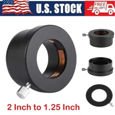 2 to 1.25 Inch Eyepiece Sleeve Astronomical Telescope Eyepiece Adapter Ring HOT