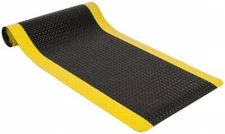 PRO-SAFE 10' Long x 3' Wide, Dry Environment, Anti-Fatigue Matting Black with...
