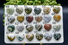 Ocean Jasper - Heart (Old Mine) - Set 2