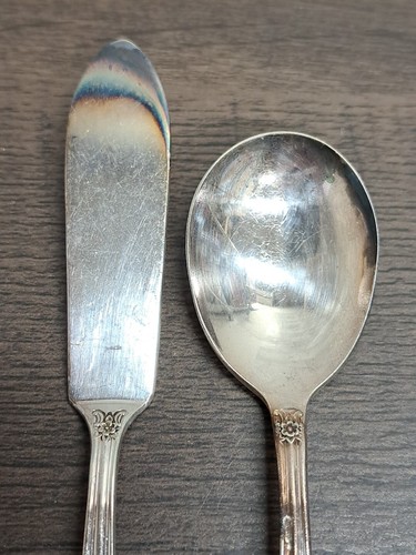 VTG Table Place Settings Rogers Daybreak Elegant Lady Silverplate Flatware READ! - Picture 24 of 24