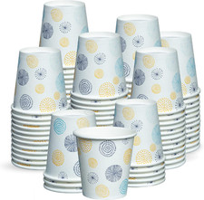  3 Oz. - 300 Count Small Paper Cups, Disposable Mini Bathroom Mouthwash