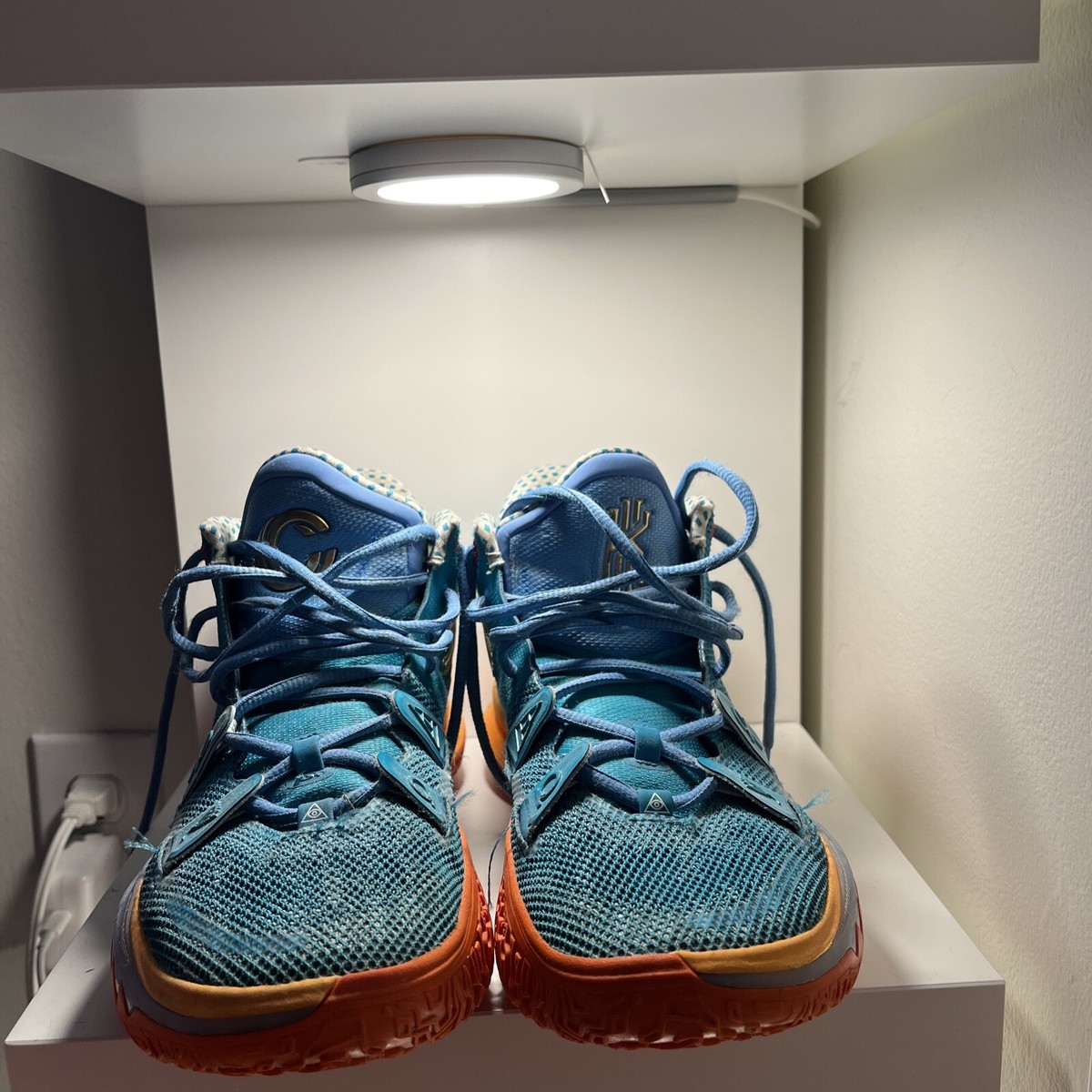 Size 8.5 - Nike Kyrie 7 Concepts Horus Orange-Ice/Teal | eBay