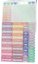 STUDENT ORGANIZER PLANNER HYDRATION & FITNESS  STICKERS  *