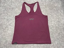 Alphalete Maroon Tank Fastback Muscle Top Performance Fit Medium Shirt Gym Lift