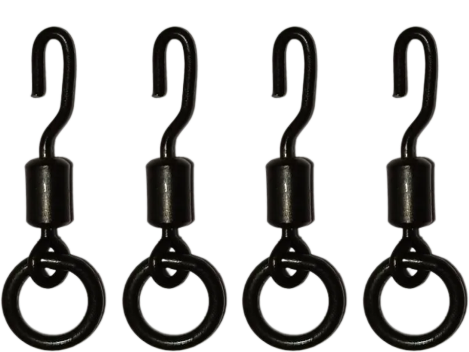 Lot De Pivots (swivels) Ronnie Rig - Pour Pêche à La Carpe Et Pêche Générale - Tailles 8 Et 11