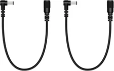 2 Pack 5.5Mm X 2.1Mm DC Power Extension Cable 90 Degree Right Angle Male to Fema