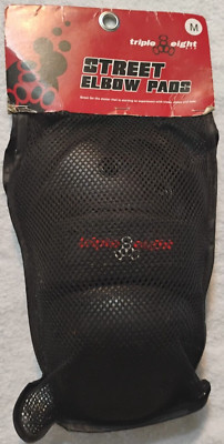 Triple Eight Street Elbow Pads Size Medium Skateboard Gear High Density EVA Foam