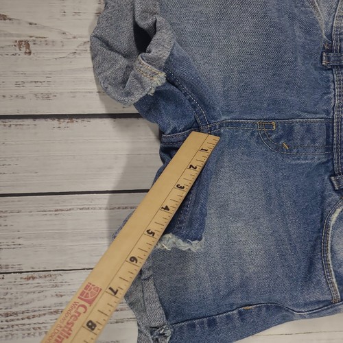 LEVI'S GIRLS SHORTALLS BIB JEAN OVERALLS SHORTS SIZE 10 SHORTS BOHO - Picture 9 of 18