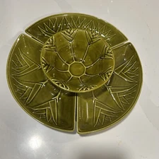 CALIFORNIA USA POTTERY L59 Vintage Dip And Chip Played MCM.