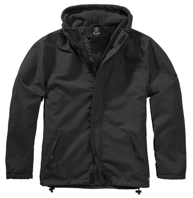 Brandit Jacke Windbreaker Frontzip in Black