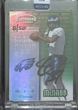 2016 Playoff Honors Encased 1999 Contenders Buyback Autograph #153 Donovan McNab