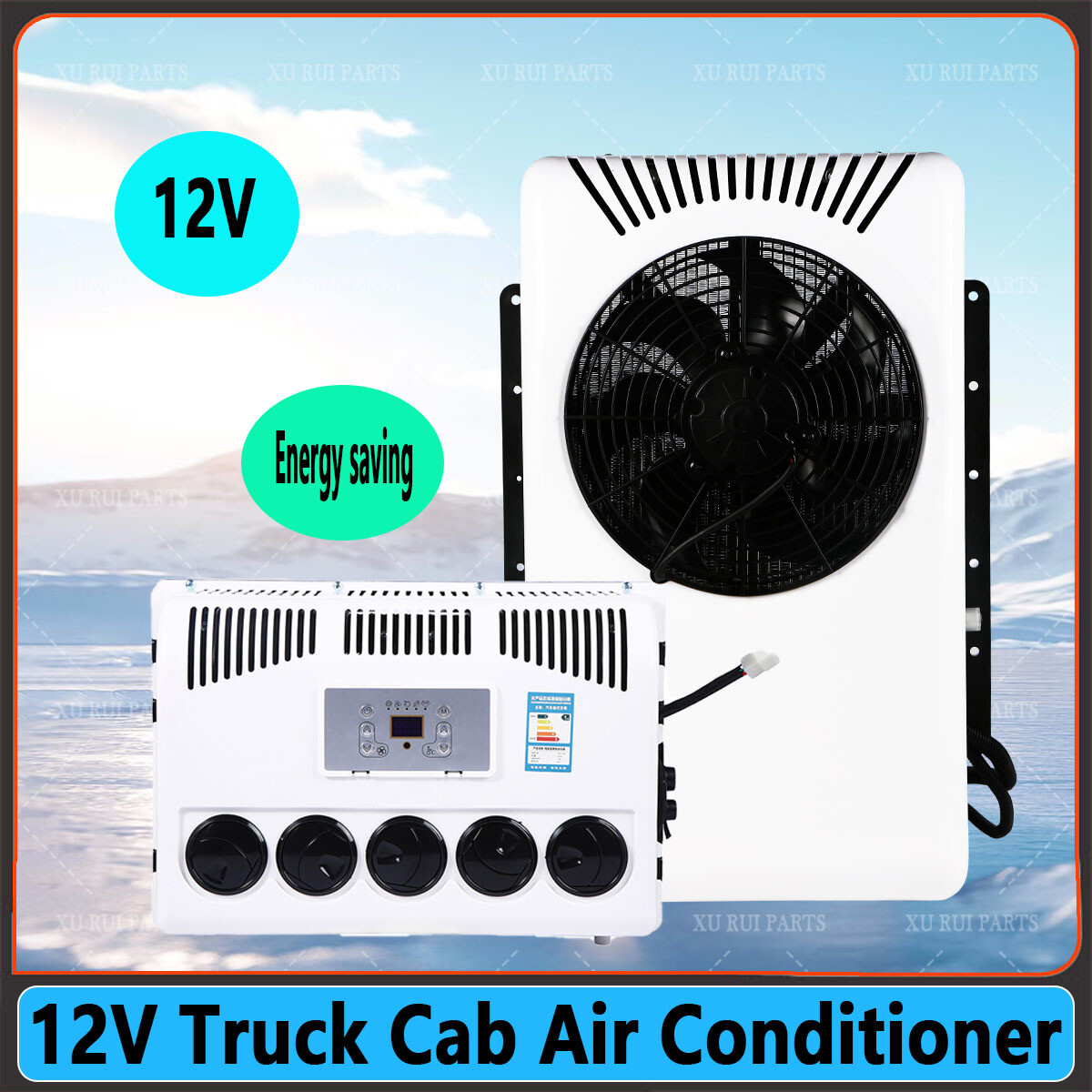 12V 12000 BTU Split AC for Semi Trucks Buses RVs Caravans-image