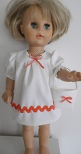 Vêtement de poupée 38-40 cm (n°25) : robe avec petit sac assorti, NEUF- Création
