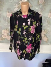 Roberto Cavalli Women Sweater Flower Long Sleeves Viscose Size M