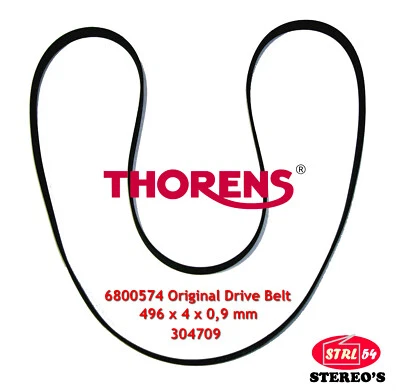 Courroie platine THORENS ORIGINAL 6800574 TD 115 126 160 165 166 280 170 190...