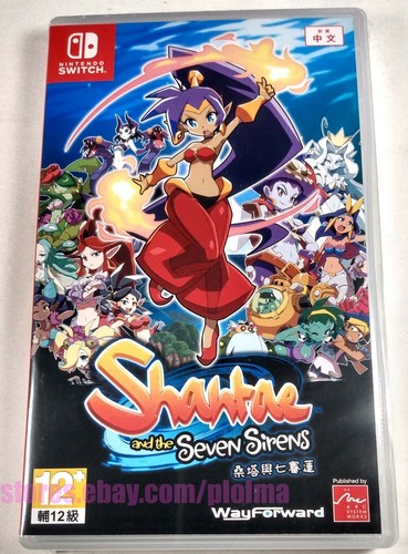 SHANTAE AND THE SEVEN SIRENS New NINTENDO SWITCH Game ASIA Import US Seller 7