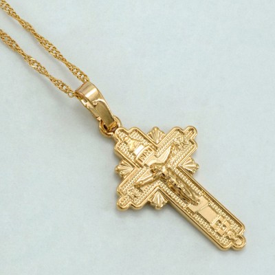 Orthodox Russia Greek Ukraine Greece Cross Necklace Chain Pendant - Greek Cross Pendant Necklace Orthodox Russia Greek Ukraine Greece Cross Necklace Chain Pendant - Greek Cross Pendant Necklace