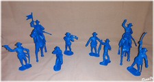 U.S. Cavalry Playset Figures 1866-1876, 7th Cavalry Regiment 60mm 10PC, Ideal.