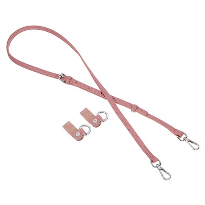 Lederriemen-Set, 100-124 cm Leder Schultergurt Umbausatz, rosa