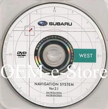 2010 Subaru Outback Wagon & Legacy Navigation DVD Map West Coast U.S Canada
