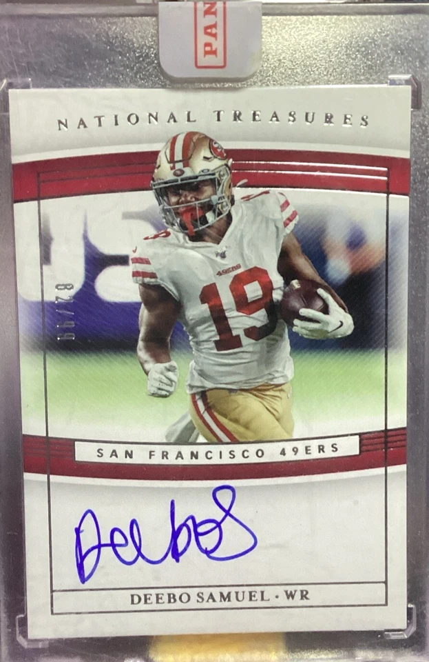2019 Panini National Treasures Rookie Signature Deebo Samuel Auto 82/99 49ers - Image 3 of 4