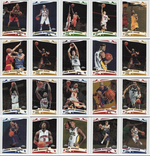(100) 2005-06 Topps Chrome Lot NBA Basketball Cards Collection - Picture 5 of 12