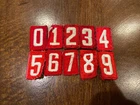 Older Style Red Solid Boy/Cub Scout Unit Number Your Choice of Number Quantity