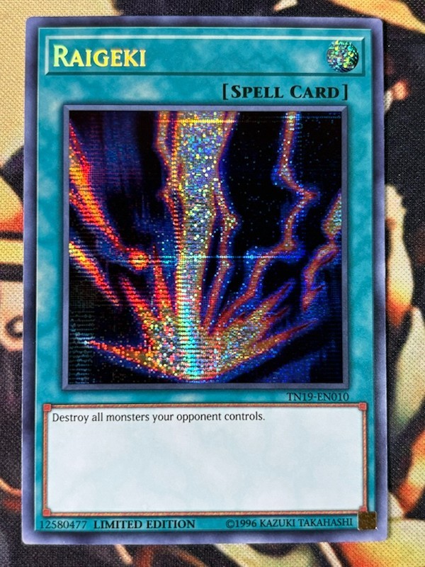 Yugioh: Raigeki - TN19-EN010 - Secret Rare - Limited Edition - NM