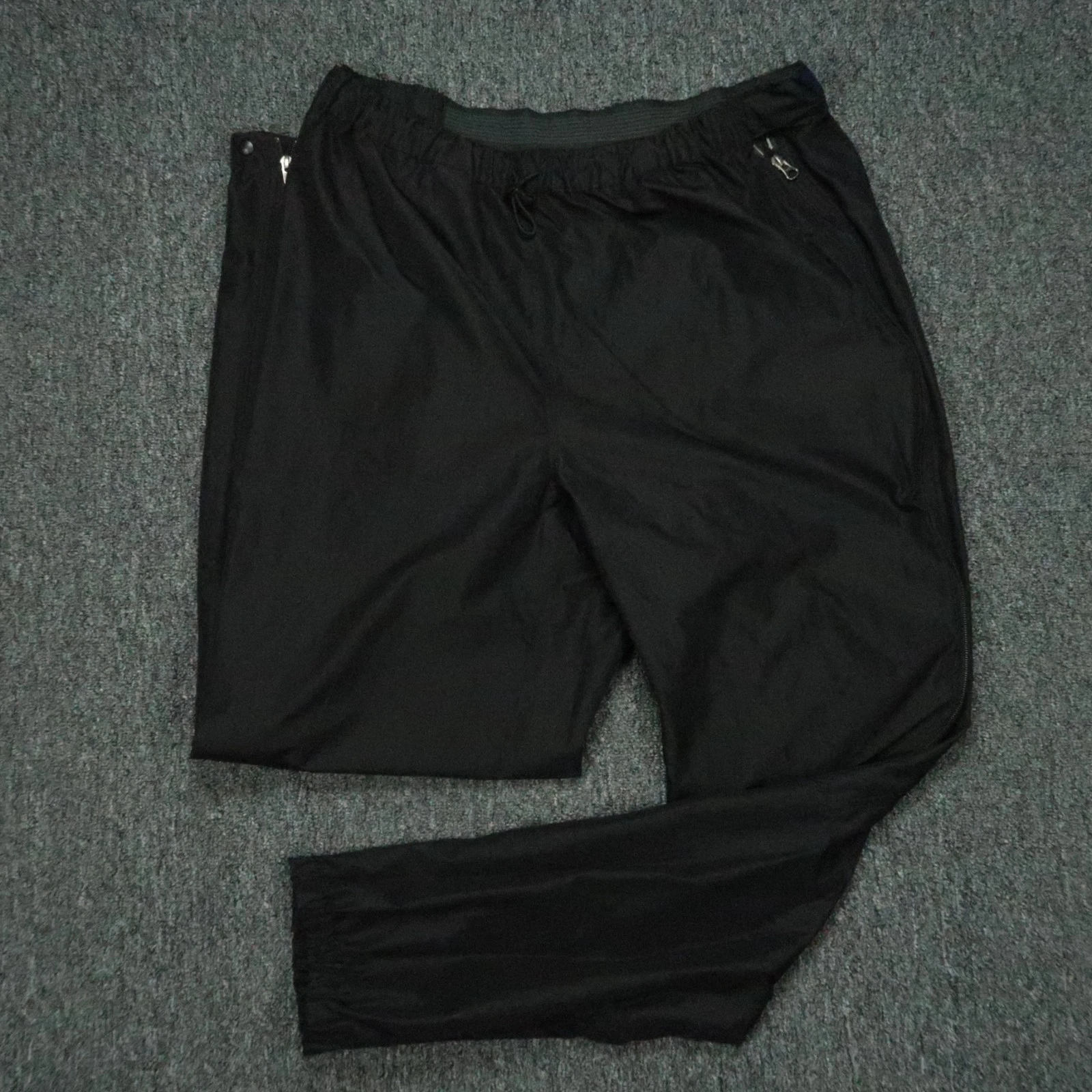 VINTAGE Patagonia Pants Mens Extra Large Black Hiking Outdoor Full Side Zip USA