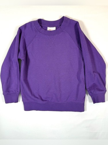 HANNA ANDERSSON Girls 4T Sweatshirt Pullover Purple Cozy Minimalist Soft