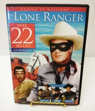 THE LONE RANGER OVER 22 HOURS (63 EPISODES) CLASSIC TV WESTERNS ZORRO CISCO KID