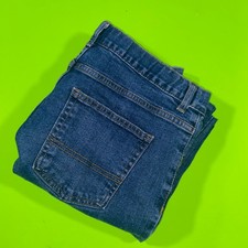 Wonder Nation Boys Relaxed Fit Jeans Dark Wash Blue Size 16 Straight Leg Denim