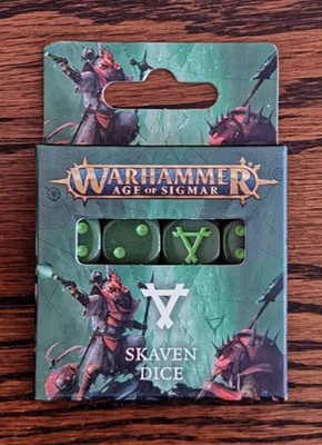 Games Workshop Warhammer Skaven Würfel Set Neu in OVP New Age of Sigmar Grün D6 GW