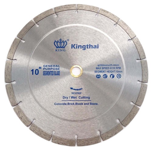 10 Inch Wet Dry Segmented Cutting Concrete Diamond Saw Blade for Masonry with...
