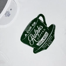 Polo Ralph Lauren Shirt Mens XL White Ralph's Coffee Java Mocha NYC Graphic Tee