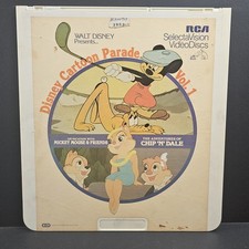 Walt Disney Cartoon Parade Vol 1 RCA SelectaVision VideoDisc CED Mickey Chip