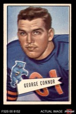 1952 Bowman Small #19 George Connor Bears HOF Holy Cross / Notre Dame 6 - EX/MT