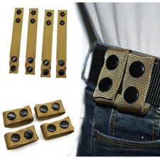 4PCS Tactical Duty Belt Keeper with Double Snaps Nylon Military Security Belt Lo