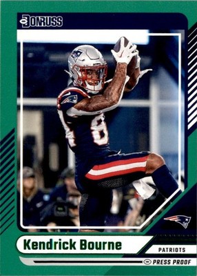 2024 Donruss Press Proof Green Kendrick Bourne New England Patriots #219