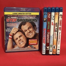 Comedy Blu-ray Lot 6 Step Brothers Elf Tommy Boy Black Sheep Bad Santa Hot Tub