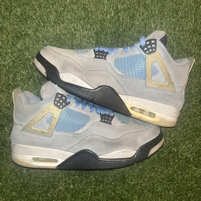 2021 Nike Air Jordan 4 UNC University Blue Mens 10.5 Sneakers CT8527-400 BEATERS