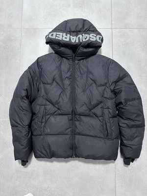 Dsquared2 Puffer Down Jacket Big Logo Boys 16Y Black 