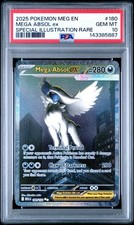 25 POKEMON MEG EN MEGA ABSOL EX 180/132 ILLUSTRAZIONE SPECIALE RARA PSA 10 GEM MT