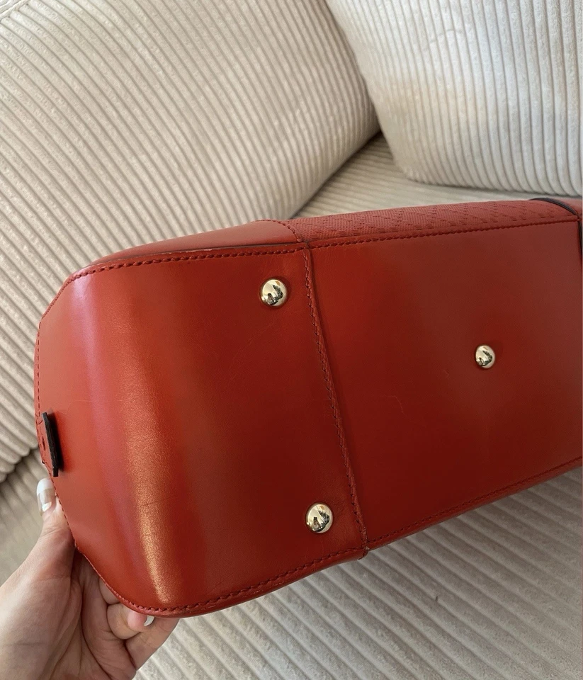 Gucci Bright Diamante Briefcase Large Orange Leather - Image 3 of 4