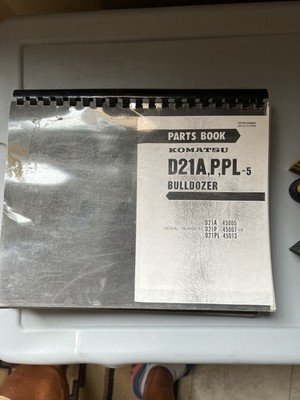Kamatsu Dozer D21a -5 Parts Book